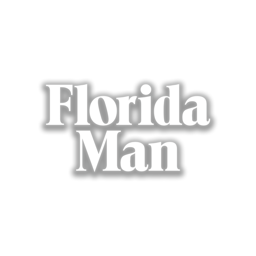 8" Florida Man Window Decal